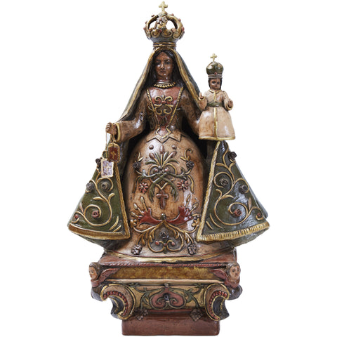 La Virgen del Carmen - Pottery & Ceramics - Mexican Folk Art Clay - Cactus Fine Art