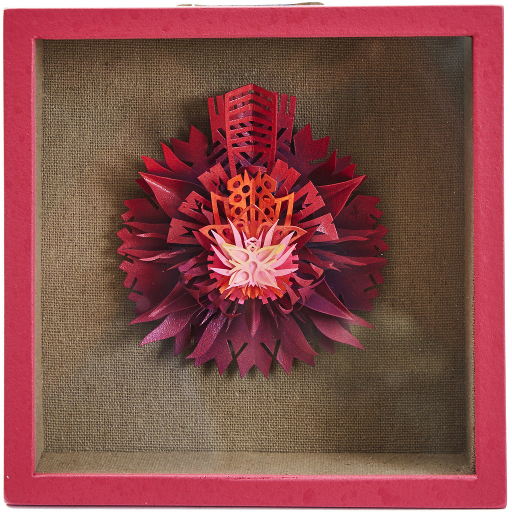 Pequeño Delirio Rosa III - Paper & Cartoon - Mexican Folk Art - Cactus Fine Art