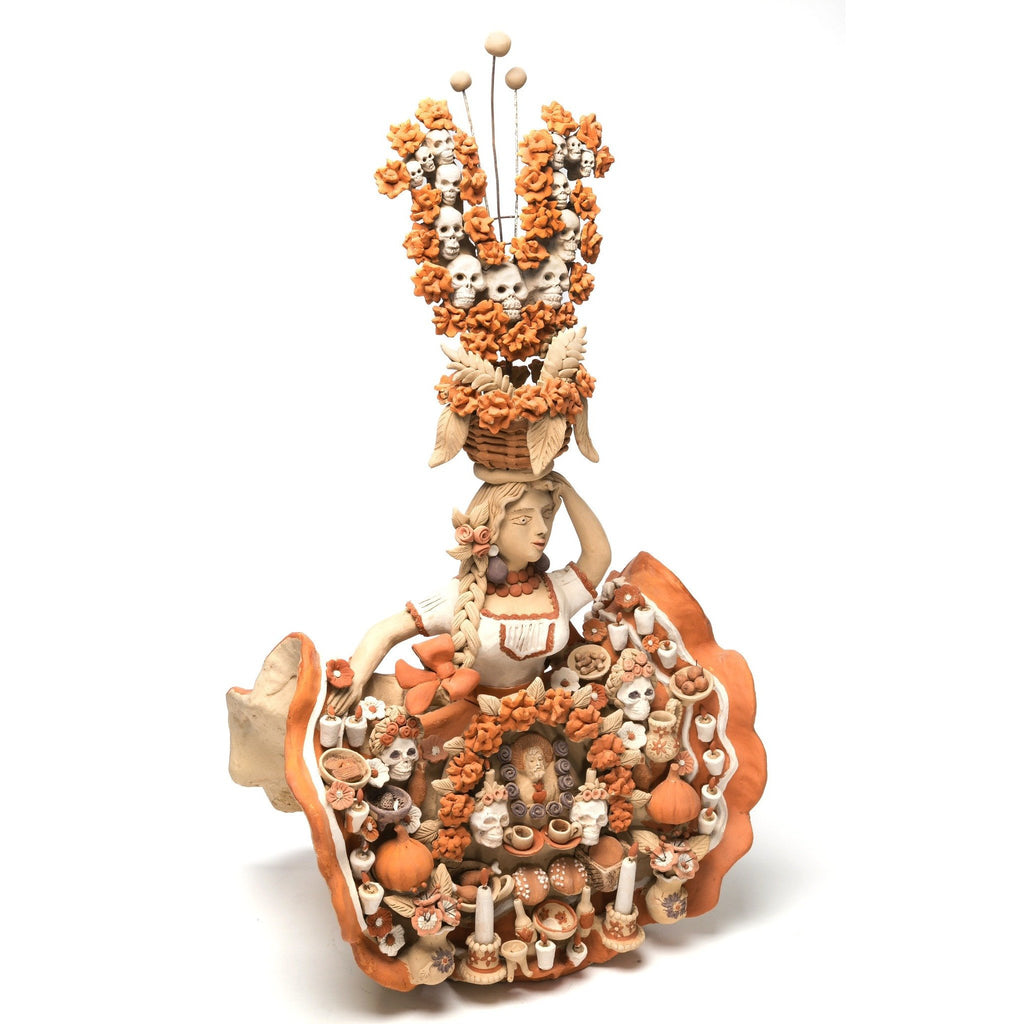 China Oaxaqueña con Altar de Muertos / Ceramics Mexican Folk Art Clay