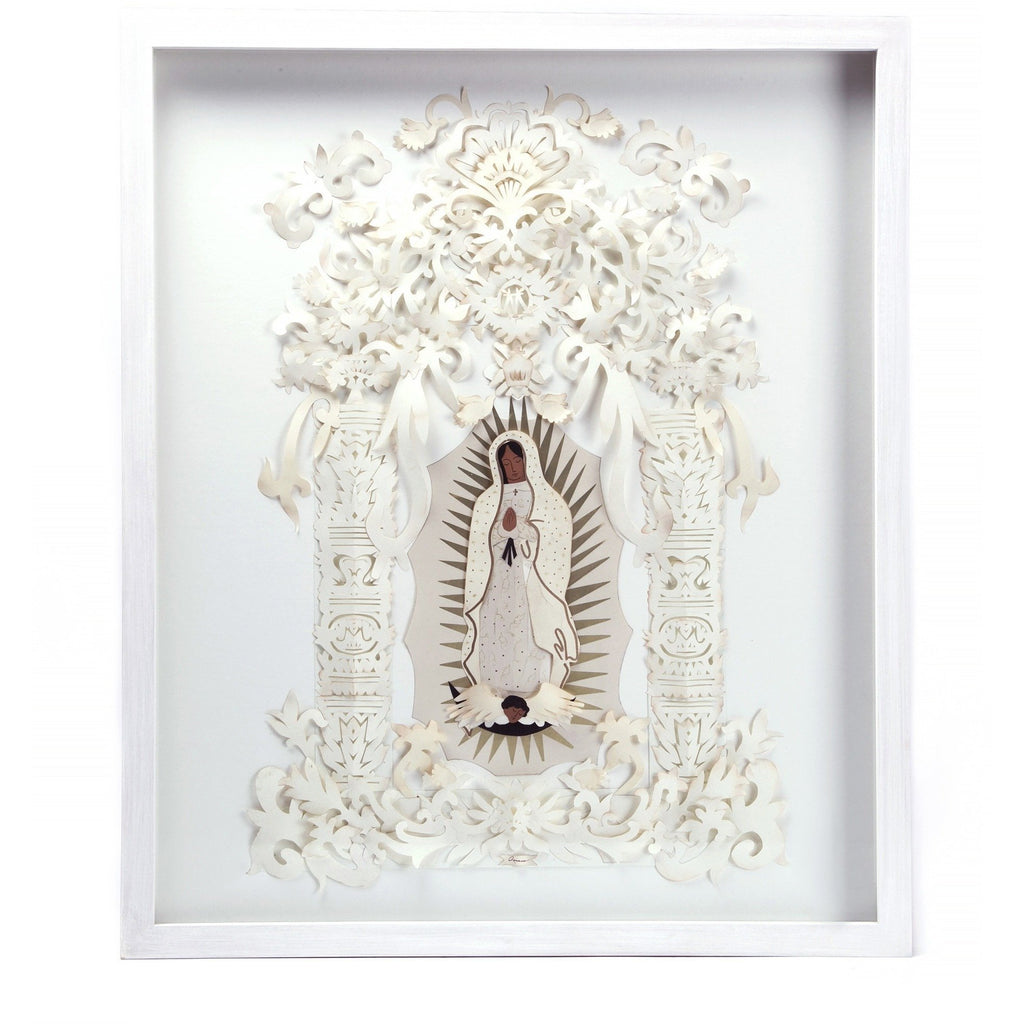 Retablo Guadalupano / Mexican Folk Art Frame Religion