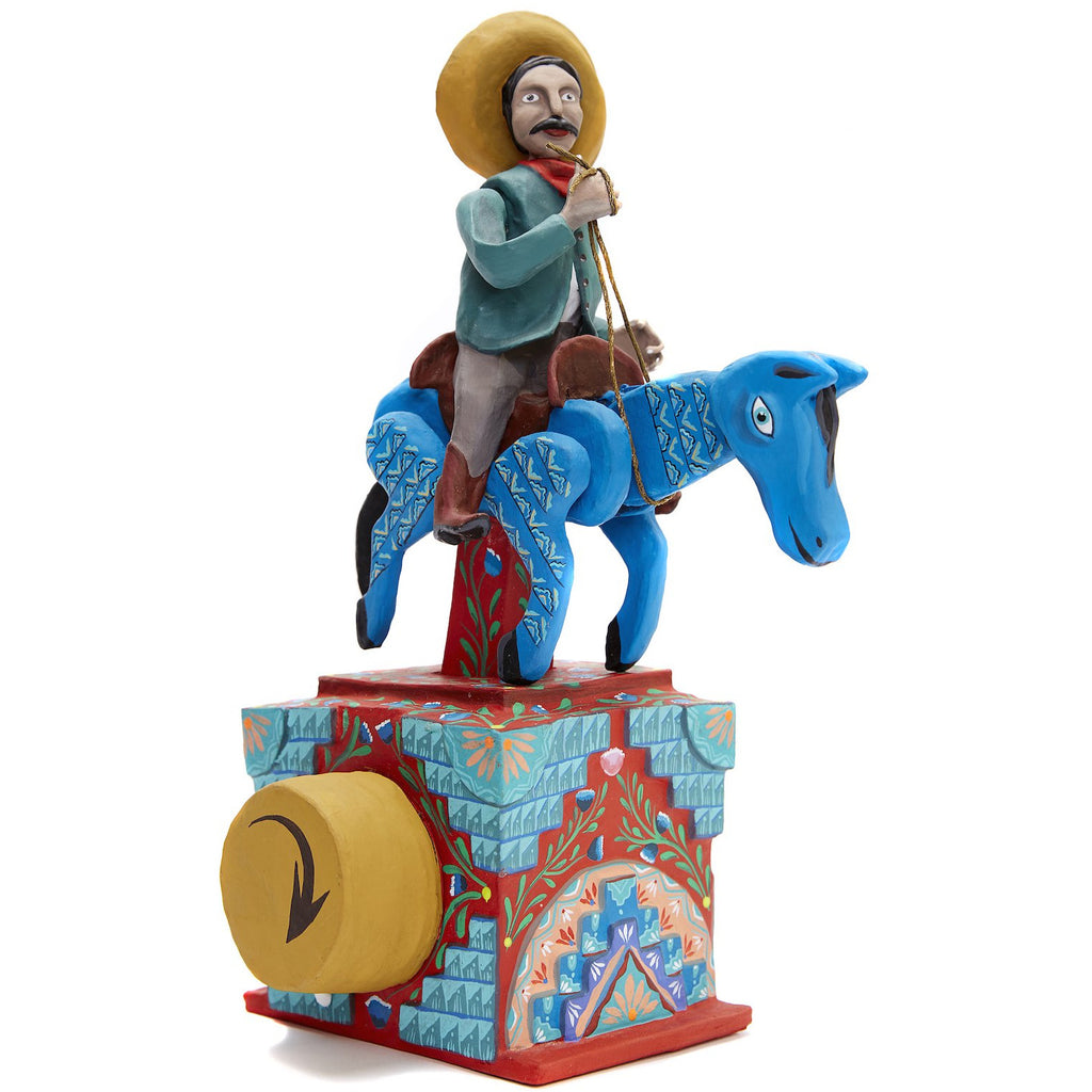 Charro / Mexican Mechanical Folk Art Carton Sculpture