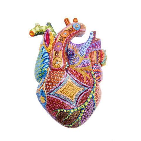 Corazón Zapoteco - Zapotec Heart - Mexican Folk Art | Cactus Fine Art