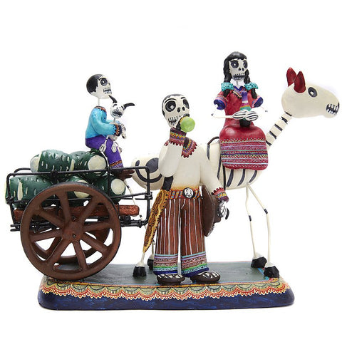 Familia del Mezcal - Mezcal Family - Mexican Folk Art | Cactus Fine Art