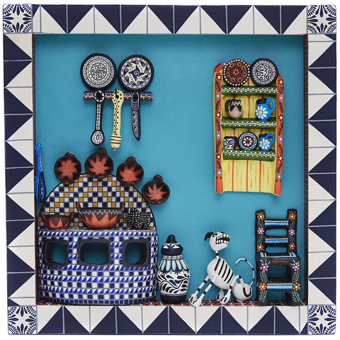 Cuadro Cocina Talavera - Talavera Kitchen Picture - Mexican Folk Art | Cactus Fine Art