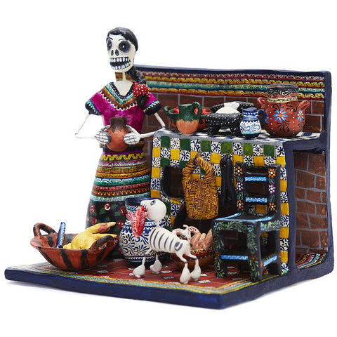 Cocina de Puebla - Puebla Kitchen - Mexican Folk Art | Cactus Fine Art