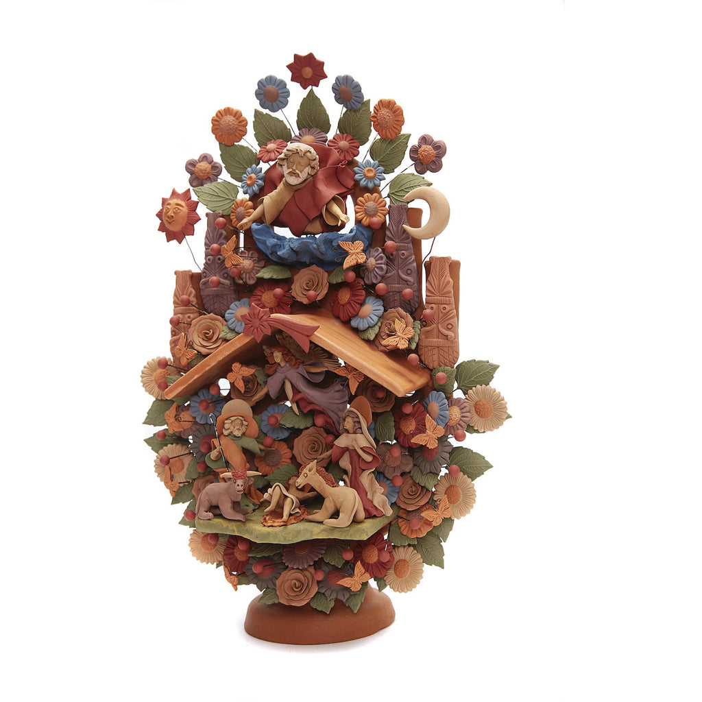Arbol Nacimiento - Tree birth / Ceramics Mexican Folk Art Clay