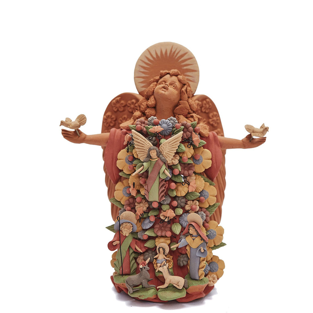 Angel Místico - Mistic Angel / Ceramics Mexican Folk Art Clay