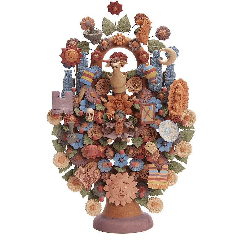 Arbol de Artesanias - Handicraft Tree / Ceramics Mexican Folk Art Clay