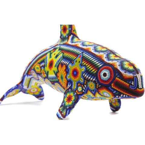 Vaquita Marina - Sea cow - Hand Beaded - Mexican Huichol Art - Mexican Folk Art | Cactus Fine Art