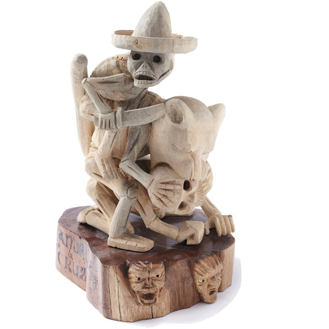 Juicio de la Muerte / Woodcarving Alebrije Mexican Folk Art Sculpture