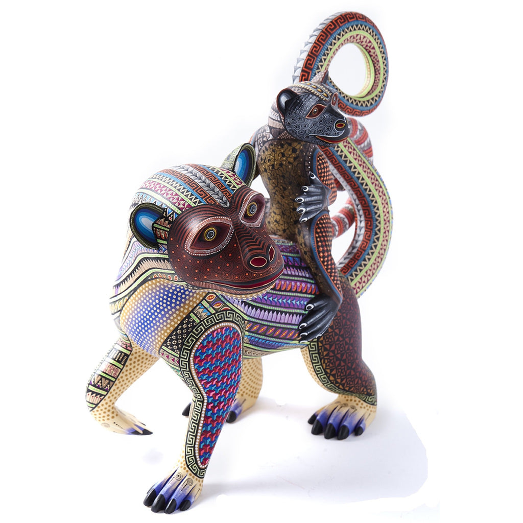 Madre e Hijo / Woodcarving Alebrije Mexican Folk Art Sculpture
