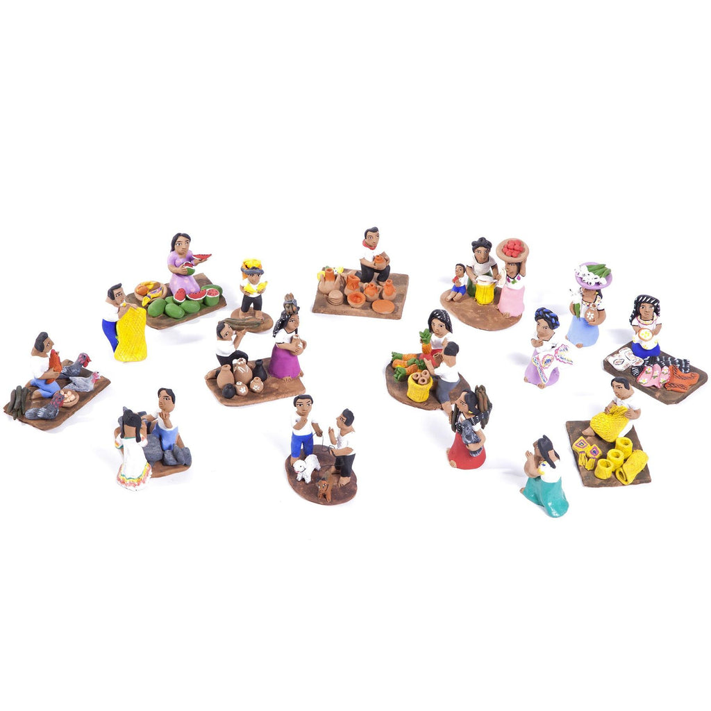 Mercado / Ceramics Mexican Folk Art Miniature
