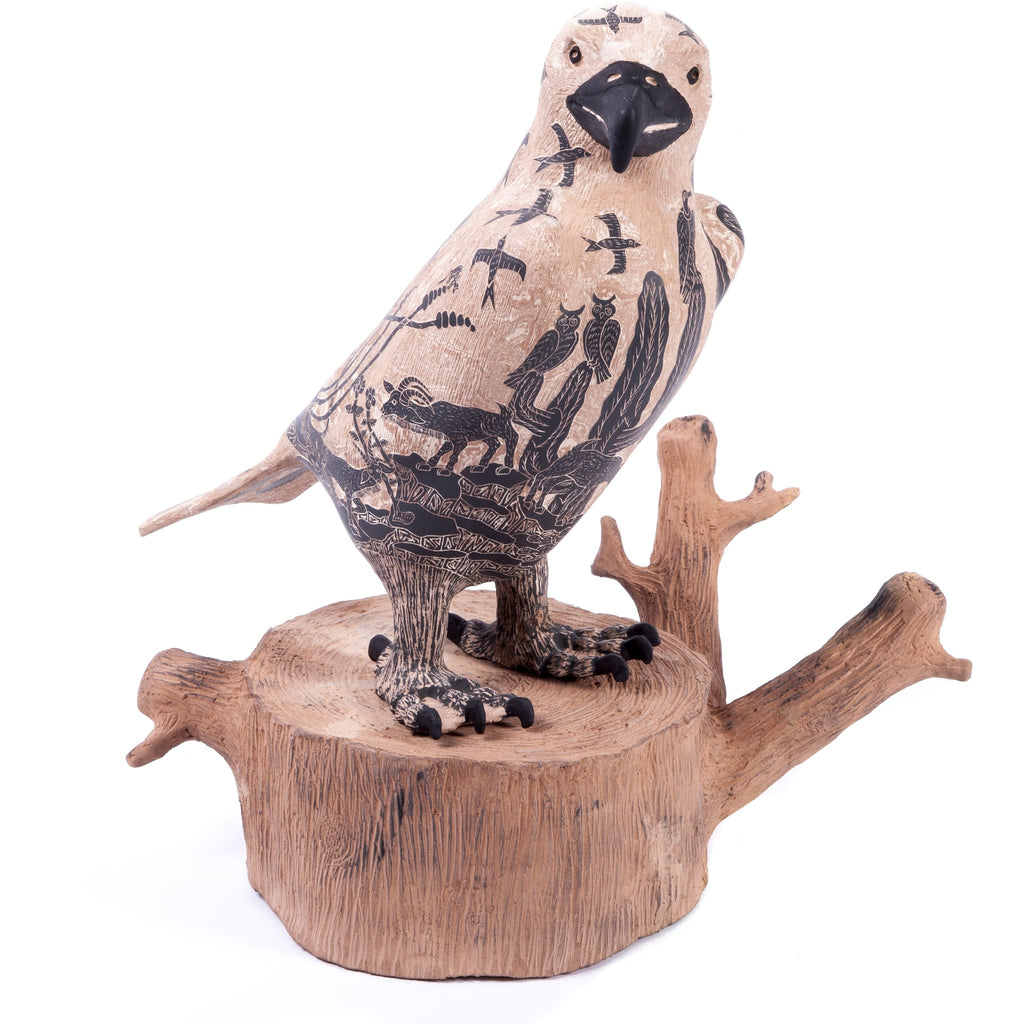 Aguila en el Desierto / Ceramics Mexican Folk Art Mata Ortiz