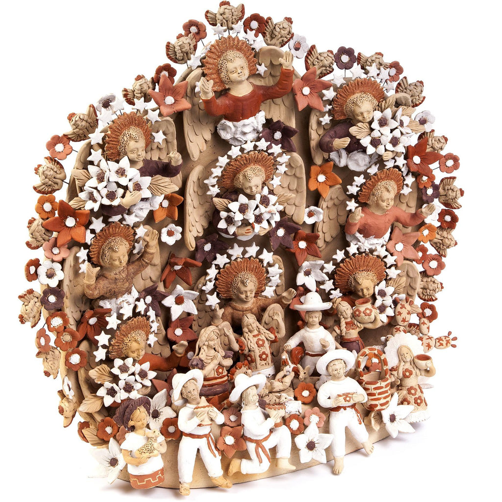 Nacimiento Tehuano / Ceramics Mexican Folk Art Clay Nativity