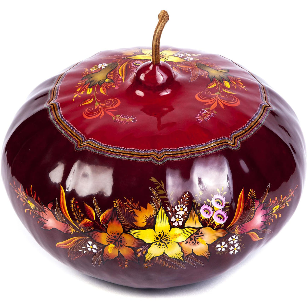 Costurero Vino / Lacquer Mexican Folk Art