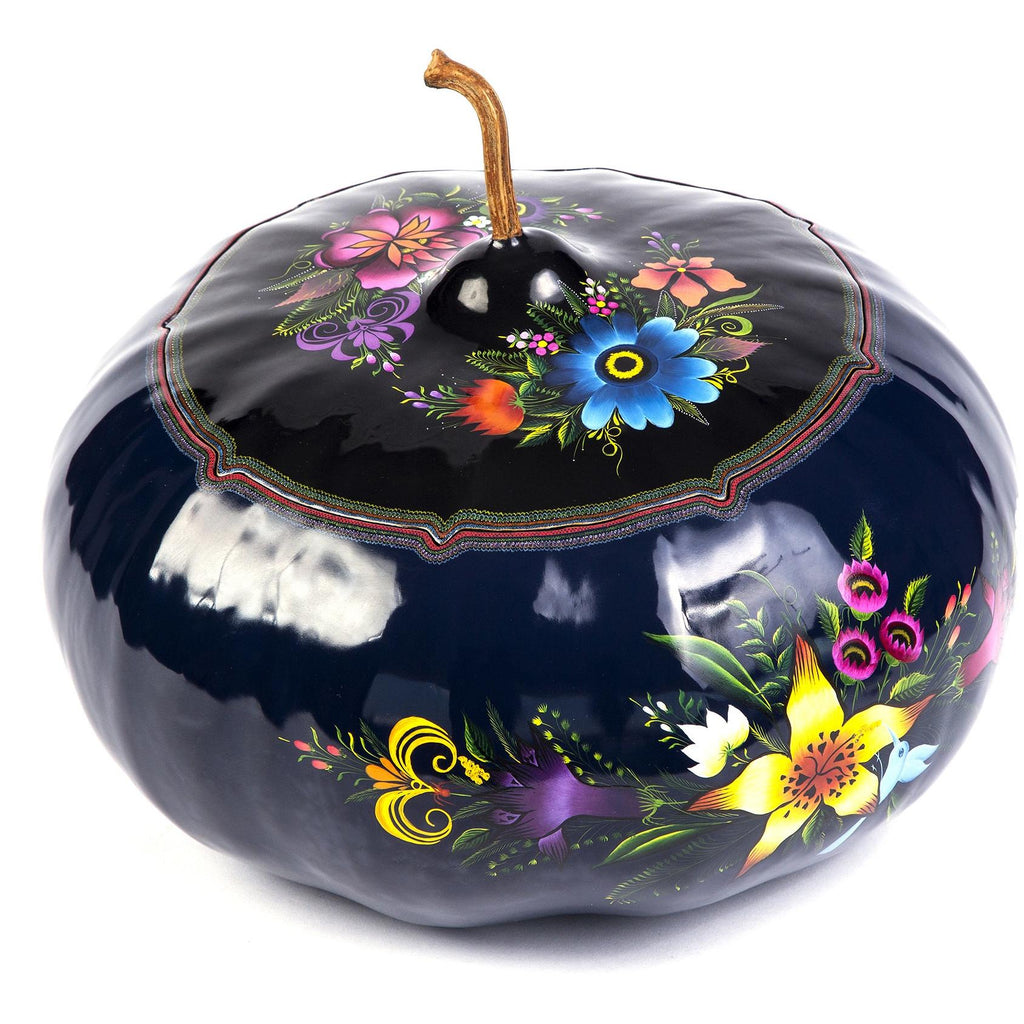Costurero Azul / Lacquer Mexican Folk Art