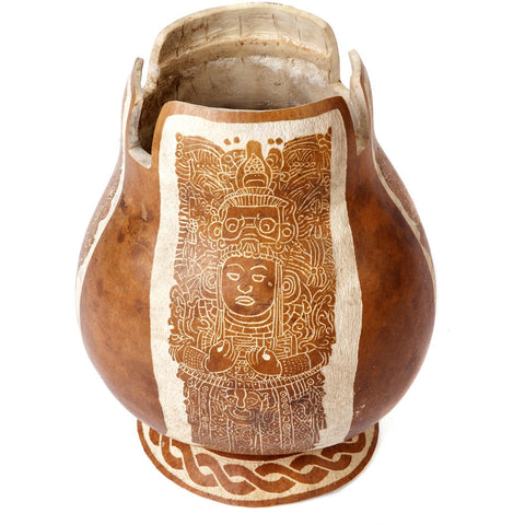 Calabazo Señor de Copan Honduras / Vegetable Fibers Mexican Folk Art