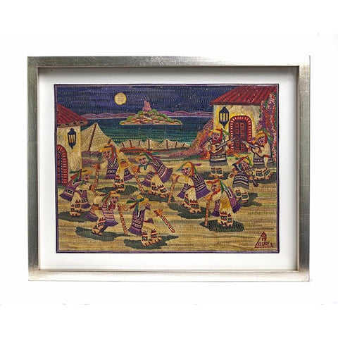 La Danza de los Viejitos / Vegetable Fibers Mexican Folk Art Straw