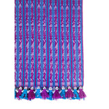 Tapete Miniatura Azul y Rosa / Textiles Mexican Folk Art Miniature Rug