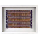 Tapete Miniatura Morado y Amarillo / Textiles Mexican Folk Art Miniature Rug