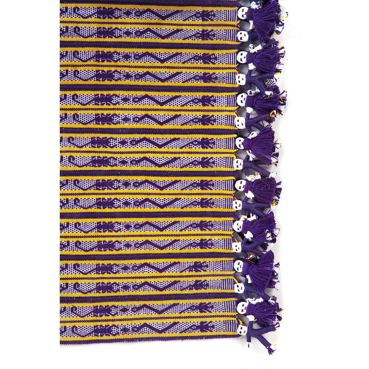Tapete Miniatura Morado y Amarillo / Textiles Mexican Folk Art Miniature Rug