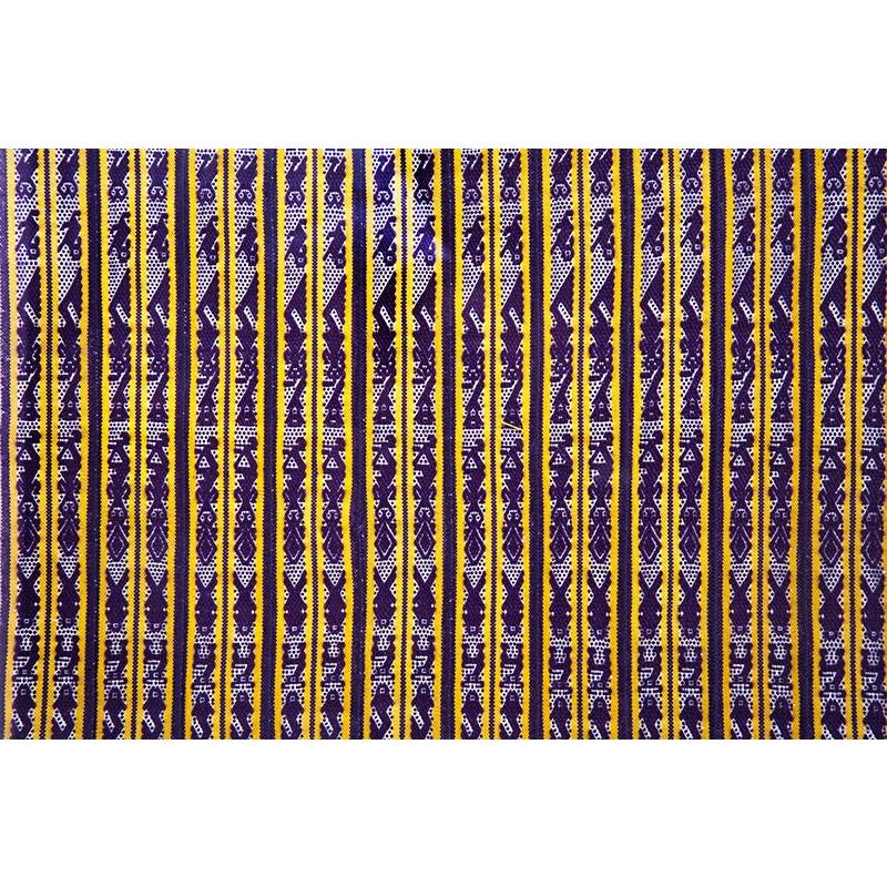 Tapete Miniatura Morado y Amarillo / Textiles Mexican Folk Art Miniature Rug