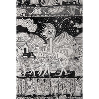 Ofrendas para mis muertos / Amate Paper Mexican Folk Art Painting Frame