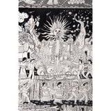 Ofrendas para mis muertos / Amate Paper Mexican Folk Art Painting Frame