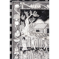 Ofrendas para mis muertos / Amate Paper Mexican Folk Art Painting Frame