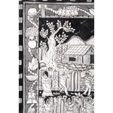 Ofrendas para mis muertos / Amate Paper Mexican Folk Art Painting Frame