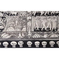 Ofrendas para mis muertos / Amate Paper Mexican Folk Art Painting Frame