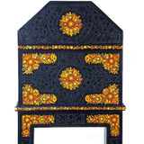 Baul con motivos de flores / Woodcarving Lacquer Mexican Folk Art