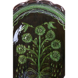 Charola Verde Vidriada / Ceramics Mexican Folk Art Clay