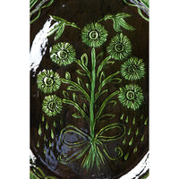 Charola Verde Vidriada / Ceramics Mexican Folk Art Clay