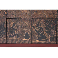 Historia del Mezcal / Ceramics Mexican Folk Art Clay Frame