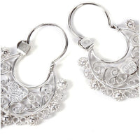 Arracadas Filigrana Corazon / Mexican Folk Art Silver Jewelry