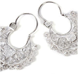Arracadas Filigrana Corazon / Mexican Folk Art Silver Jewelry