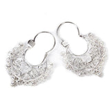 Arracadas Filigrana Corazon / Mexican Folk Art Silver Jewelry