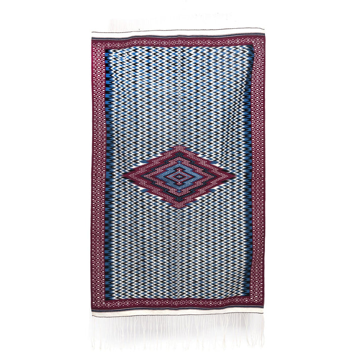 Sarape de Saltillo Azul / Textiles Mexican Folk Art Serape