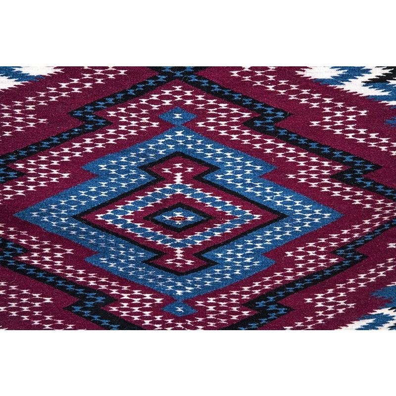 Sarape de Saltillo Azul / Textiles Mexican Folk Art Serape