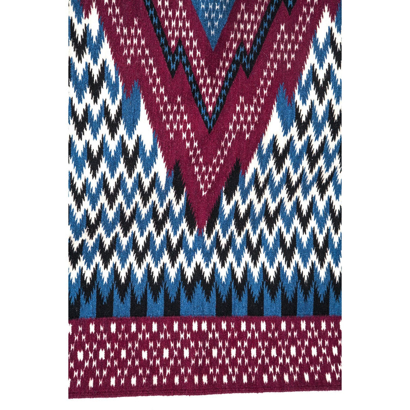 Sarape de Saltillo Azul / Textiles Mexican Folk Art Serape