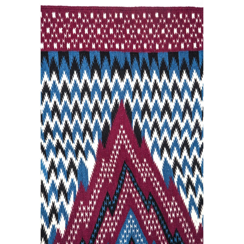 Sarape de Saltillo Azul / Textiles Mexican Folk Art Serape