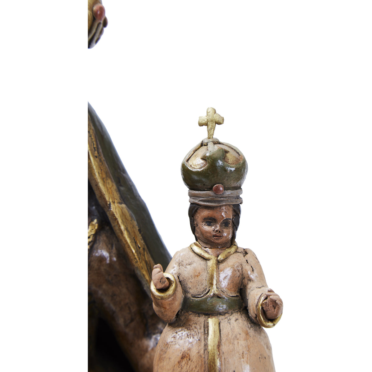 La Virgen del Carmen - Pottery & Ceramics - Mexican Folk Art Clay - Cactus Fine Art