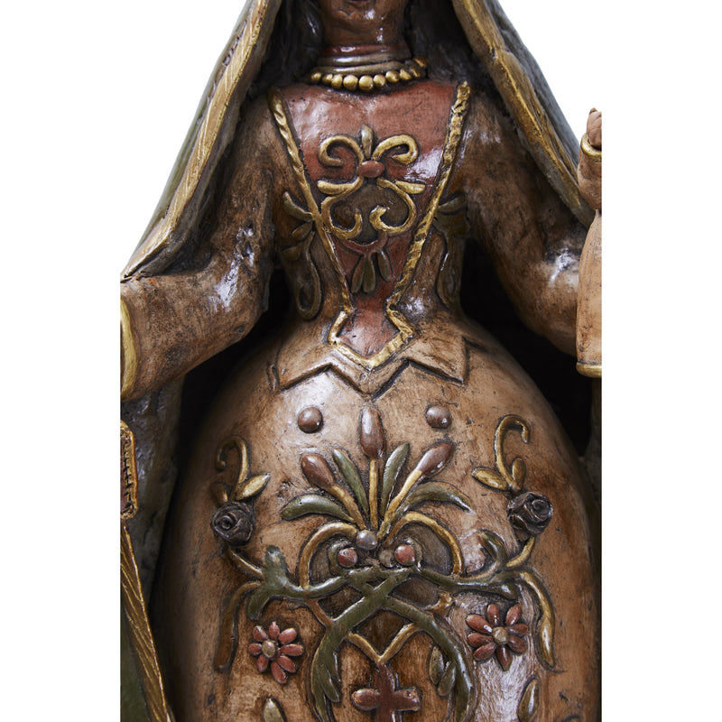 La Virgen del Carmen - Pottery & Ceramics - Mexican Folk Art Clay - Cactus Fine Art