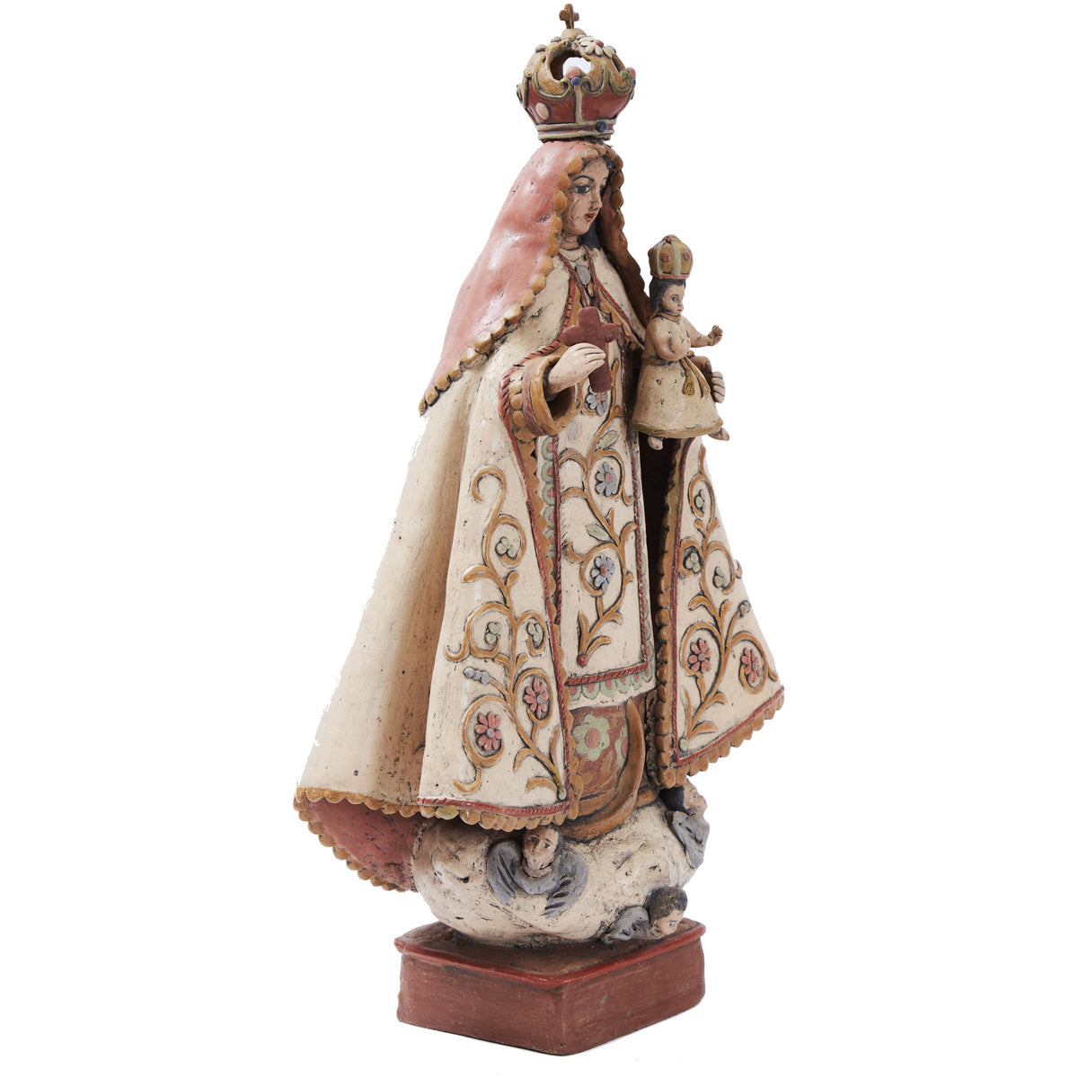 Nuestra Señora del Carmen - Pottery & Ceramics - Mexican Folk Art Clay - Cactus Fine Art