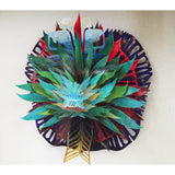 Agave VII - Paper & Cartoon - Mexican Folk Art - Cactus Fine Art