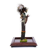 Emperador Ahuizotl - Mexican Folk Art  Featherwork and Ceramics - Cactus Fine Art