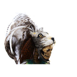 Emperador Ahuizotl - Mexican Folk Art  Featherwork and Ceramics - Cactus Fine Art