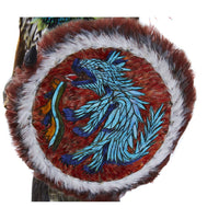 Emperador Ahuizotl - Mexican Folk Art  Featherwork and Ceramics - Cactus Fine Art