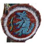 Emperador Ahuizotl - Mexican Folk Art  Featherwork and Ceramics - Cactus Fine Art